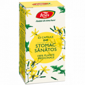 Stomac sanatos 200mg 63cps - Fares