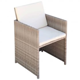 Set mobilier de exterior cu perne