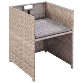 Set mobilier de exterior cu perne