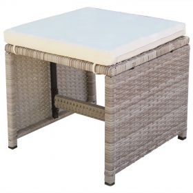 Set mobilier de exterior cu perne