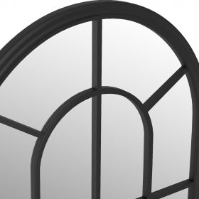 Oglinda de gradina, negru, fier, uz exterior, model 2