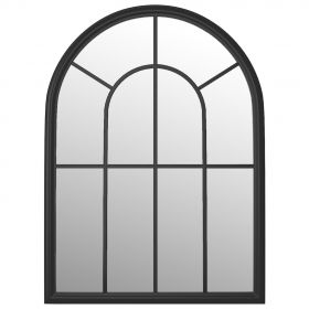 Oglinda de gradina, negru, fier, uz exterior, model 2