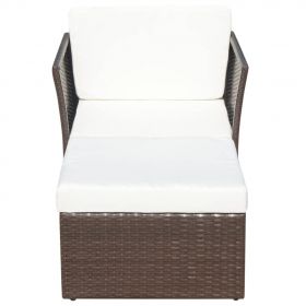 Scaun de gradina cu taburet