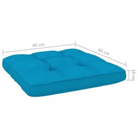 Scaun de gradina cu perne albastre