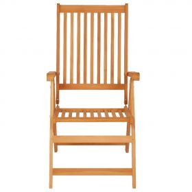 Scaune gradina cu perne, rosu model carouri, lemn masiv tec, multicolor