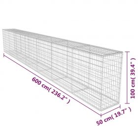 Perete gabion cu capac