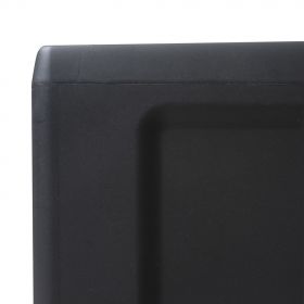 Dulap de depozitare pentru gradina cu 2 rafturi negru si gri,