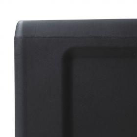 Dulap de depozitare pentru gradina cu 3 rafturi negru,