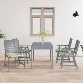 Scaune de masa exterior cu perne Antracit