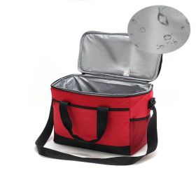 Geanta termoizolanta pentru picnic sau plaja, capacitate 16l, Rosie