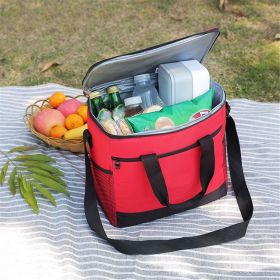 Geanta termoizolanta pentru picnic sau plaja, capacitate 16l, Rosie