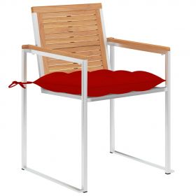 Scaune de gradina cu perne, 6 buc., lemn masiv de tec-3078602