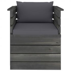 Set mobilier gradina din paleti cu perne