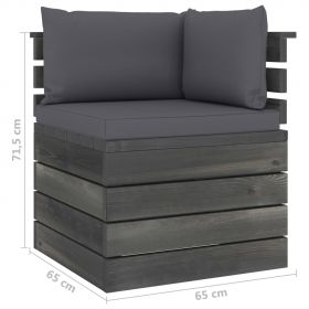 Set mobilier gradina din paleti cu perne