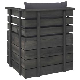 Set mobilier gradina din paleti cu perne