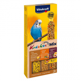 Batoane pentru perusi Vitakraft Kracker Trio Ou-Caise-Miere 80g