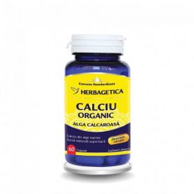 Calciu organic - Alga calcaroasa - Herbagetica 30 capsule