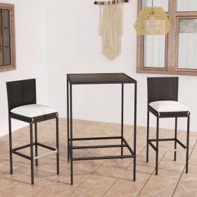 Set mobilier bar de gradina cu perne