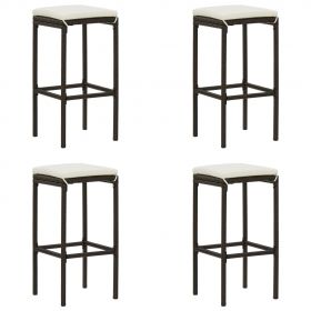 Set mobilier de bar de gradina cu perne