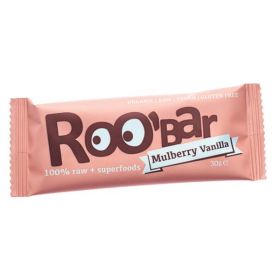 Baton raw eco-bio cu dude si vanilie 30g - ROO BAR