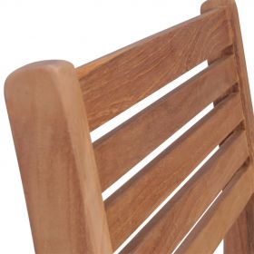 Scaune gradina perne rosu model carouri, 2 buc., lemn masiv tec