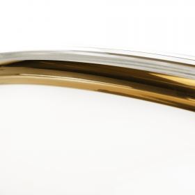 Scaun suspendat cu suport, transparent/ auriu/ gri, BUBBLE TIP 2