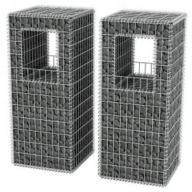 Stalp cos gabion/jardiniera din otel