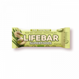 Baton cu chia si orz verde raw eco-bio 47g - Lifebar Plus