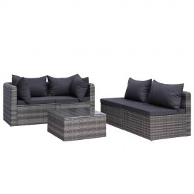 Set mobilier de gradina cu perne