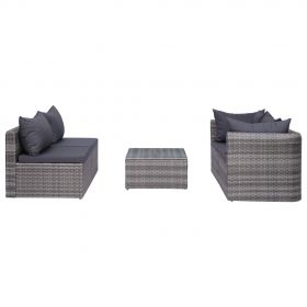 Set mobilier de gradina cu perne