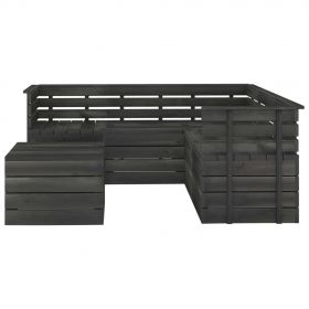 Set mobilier gradina din paleti cu perne