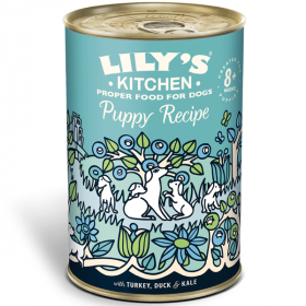 Hrana umeda pentru caini Lily's Kitchen Puppy Turkey-Duck-Kale 400g