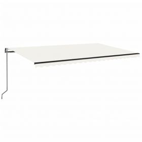 Copertina retractabila cu senzor vant & LED antracit 300x250 cm