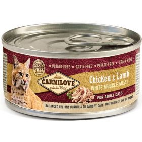 Hrana umeda pentru pisici Carnilove Cat Pui&Miel 100g