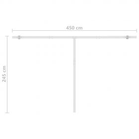 Copertina retractabila manual cu LED
