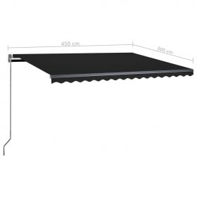 Copertina autonoma retractabila automat albastru&alb 300x250 cm
