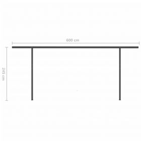 Copertina retractabila manual cu LED