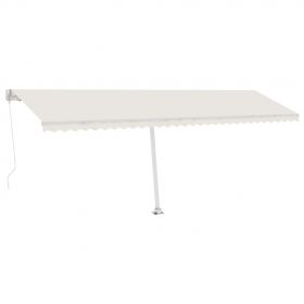 Copertina retractabila manual cu LED, crem, model 6