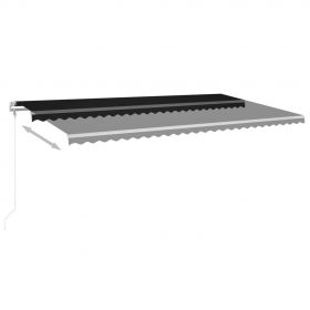 Copertina retractabila manual cu LED, antracit, model 6