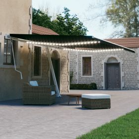Copertina retractabila manual cu LED, antracit, model 2
