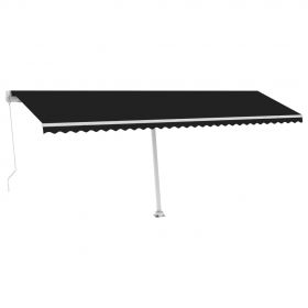 Copertina retractabila manual cu LED, antracit, model 2