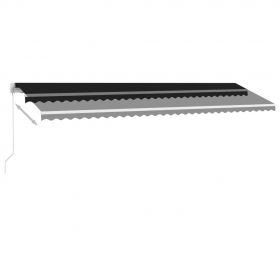 Copertina retractabila manual cu LED, antracit, model 2