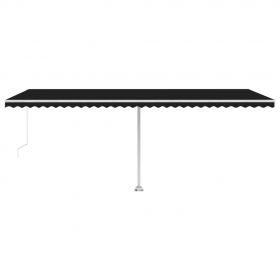 Copertina retractabila manual cu LED, antracit, model 2