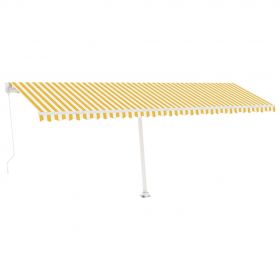 Copertina retractabila manual cu LED, galben/alb, model 3