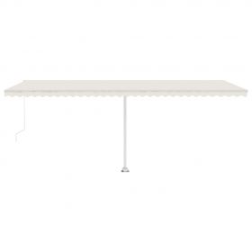 Copertina retractabila manual cu LED, crem, model 6