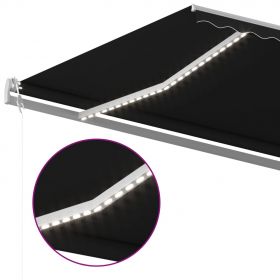 Copertina retractabila manual cu LED, antracit, model 6