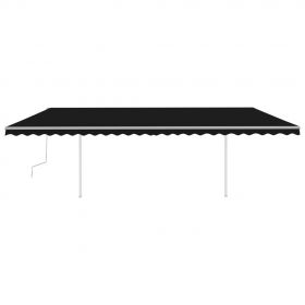 Copertina retractabila manual cu LED, antracit, model 6