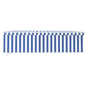 Copertina retractabila manual cu stor&LED albastru&alb