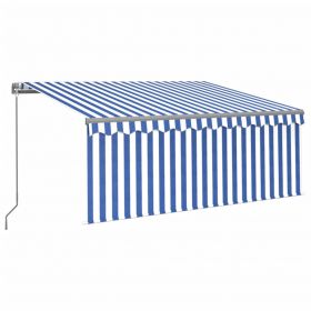 Copertina retractabila manual cu stor&LED albastru&alb