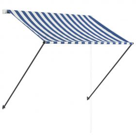 Copertina retractabila cu LED, albastru/alb